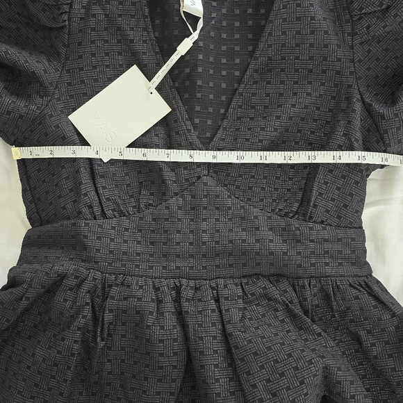 YAS Black Puff Sleeve Blouse Size S - Picture 8 of 10